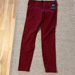 Under Armour compression burgandy leggings